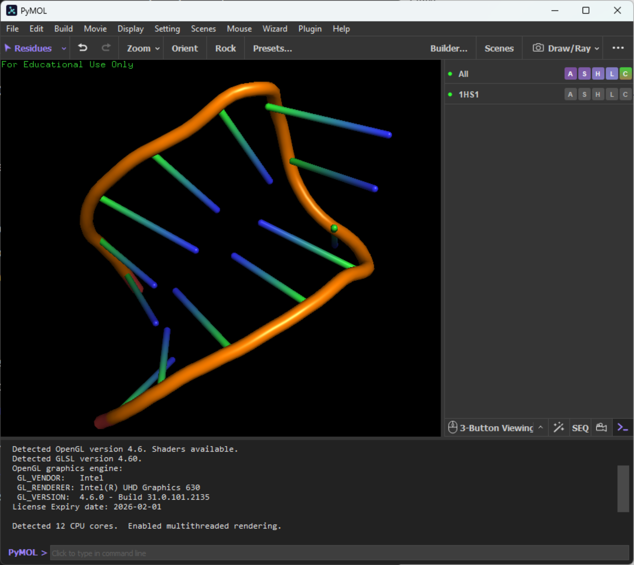 Pymol mit Struktur