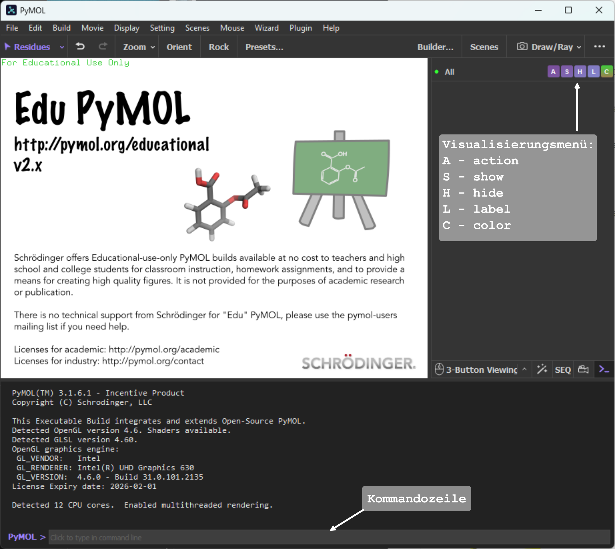 Pymol fenster